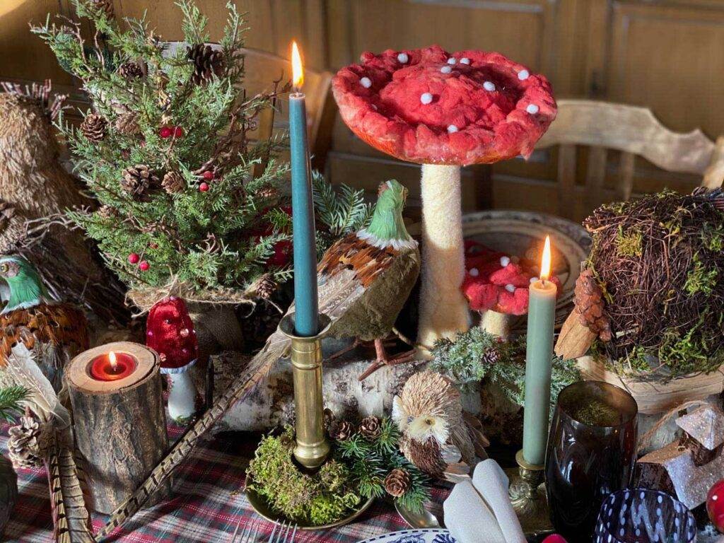 table de fêtes un conte de Noël holiday tablescape a Christmas tale