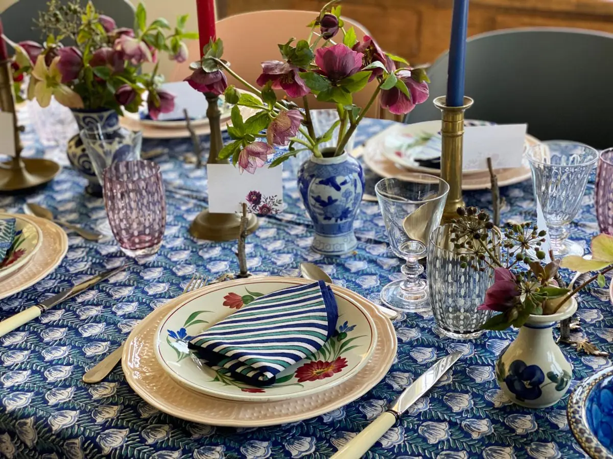 dresser une table de printemps art de la table