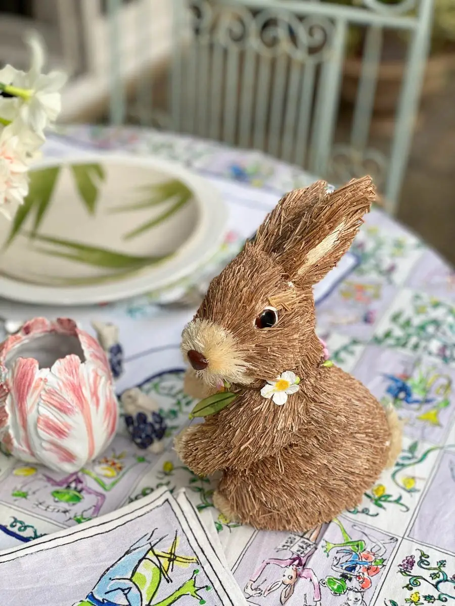 table de pâques lapin