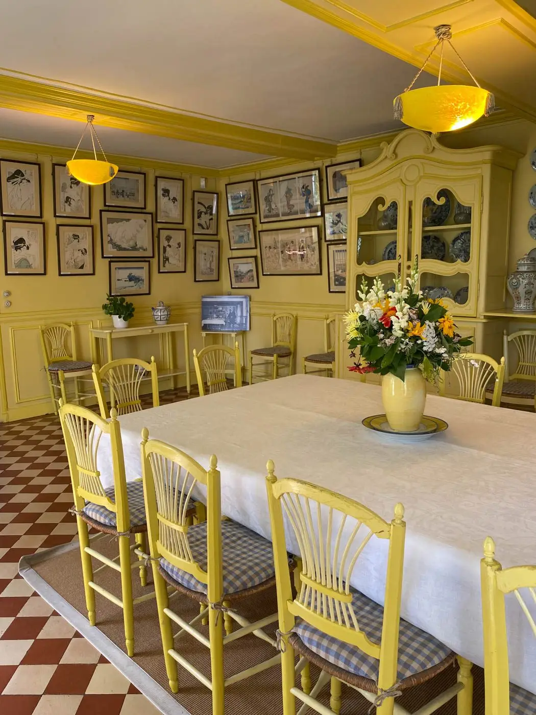 Maison de Claude Monet à Giverny salle à manger