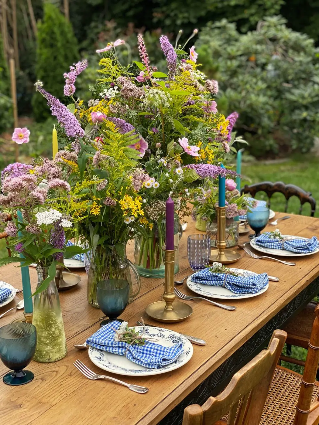 table estivale french prairie tablescape art de la table -08