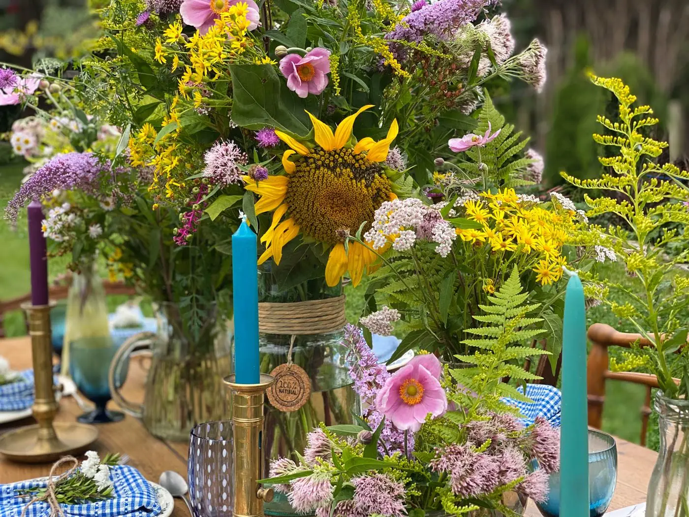 table estivale french prairie tablescape art de la table -18
