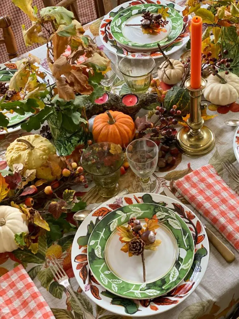 table automnale art de la table autumn fall tablescape-107