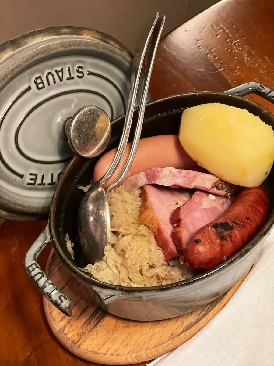 noel en alsace choucroute alsacienne