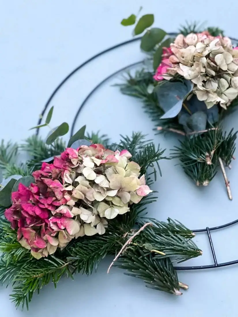 tutoriel comment créer une couronne de Noël-10