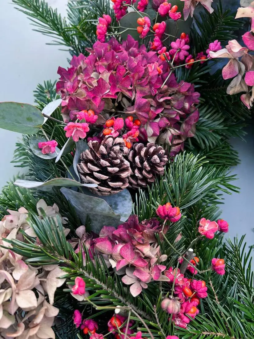 tutoriel comment créer une couronne de Noël-24