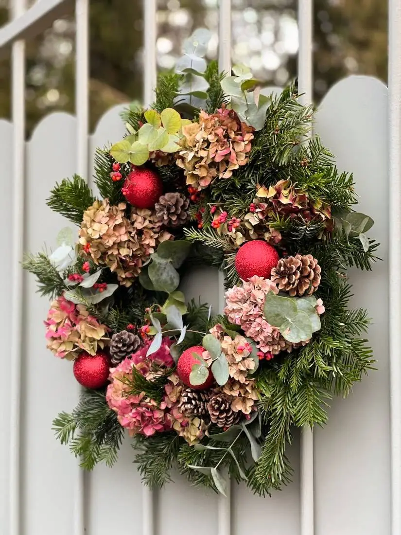 tutoriel comment créer une couronne de Noël-34