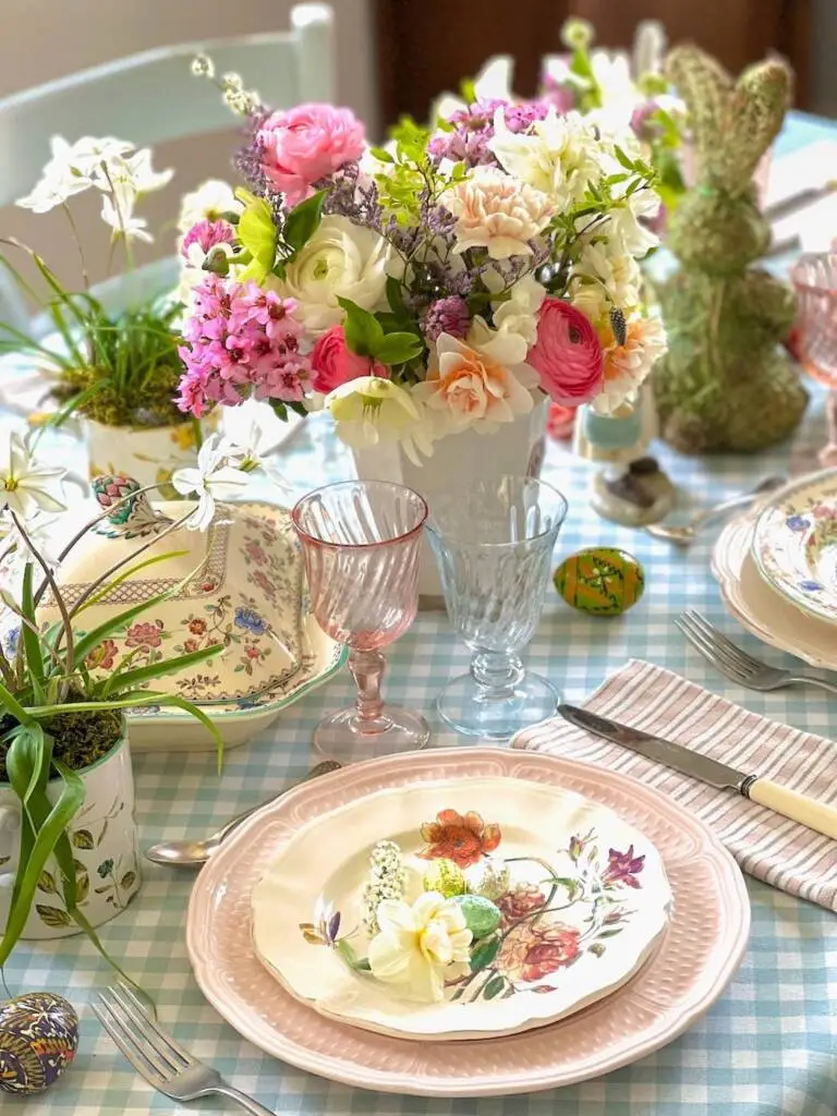 dresser jolie table Pâques chic Easter tablescape-093