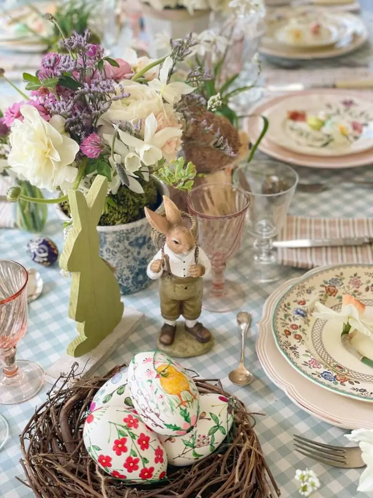 dresser jolie table Pâques chic Easter tablescape-100