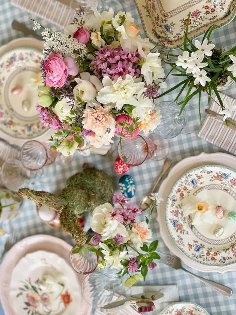 dresser jolie table Pâques chic Easter tablescape-164