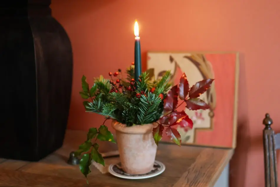 décoration de Noël bougie