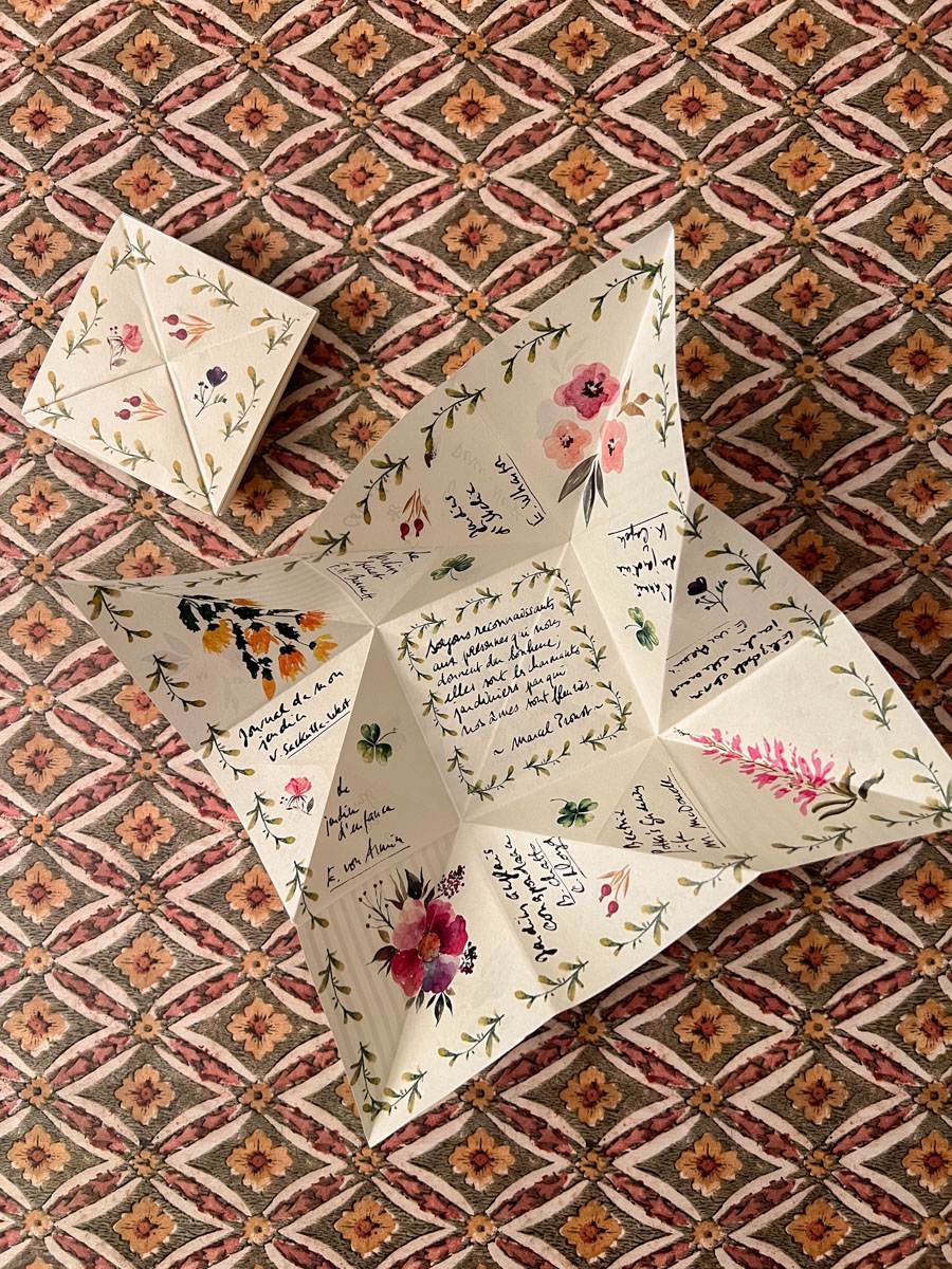 mot doux Victorien Saint-Valentin Puzzle Purse