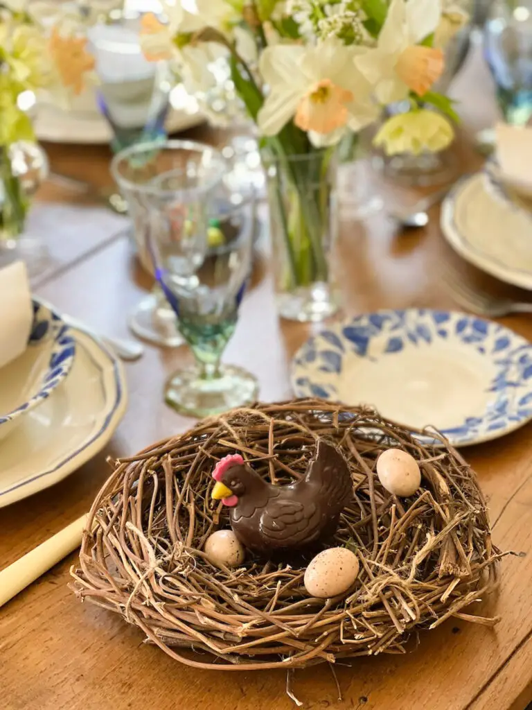 table de Pâques champêtre country chic Easter table-32