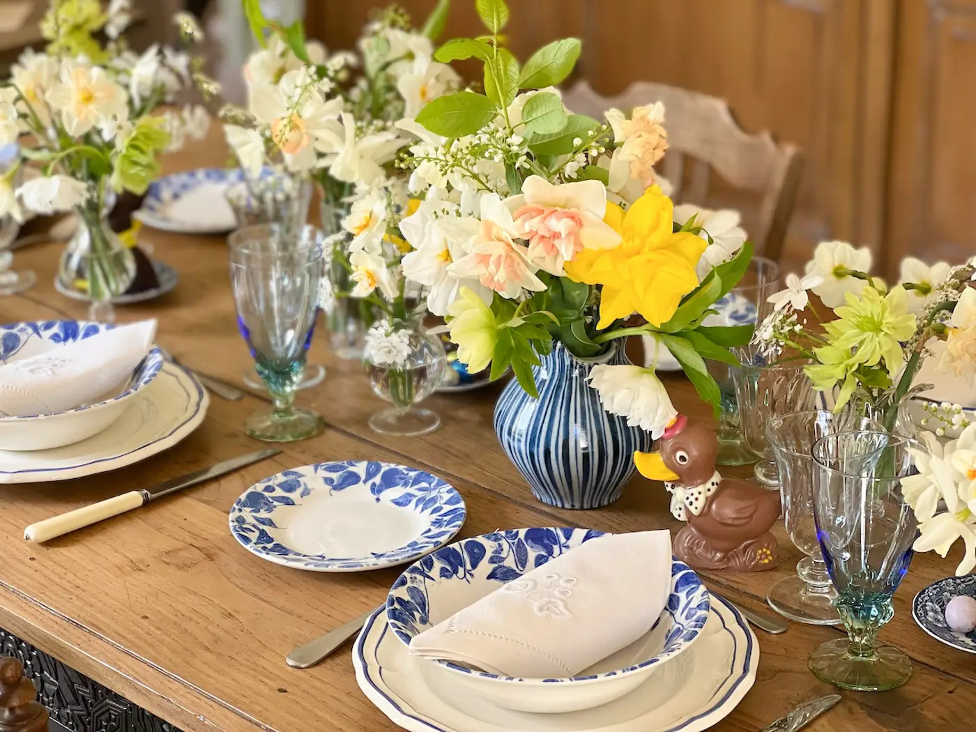 table de Pâques champêtre country chic Easter table-34