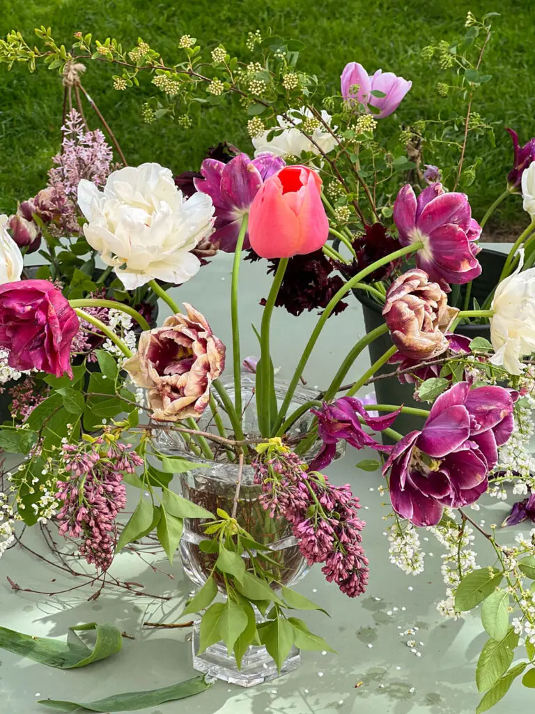 grand bouquet tulipes jardin tutoriel