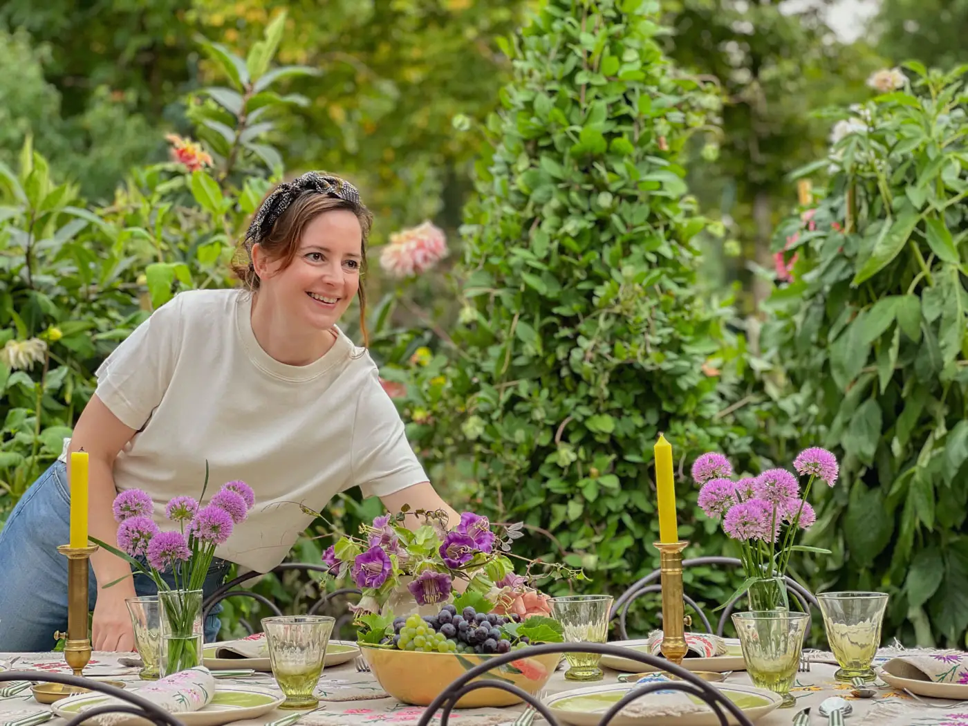 Dresser table florale fin d'été-2