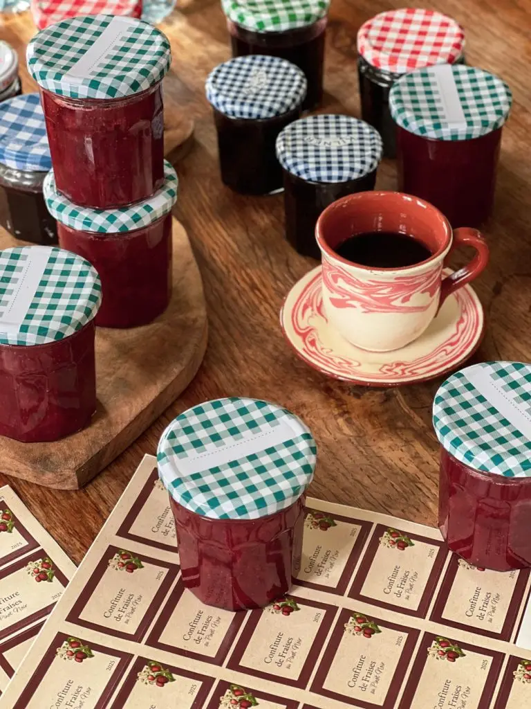 étiquettes confitures