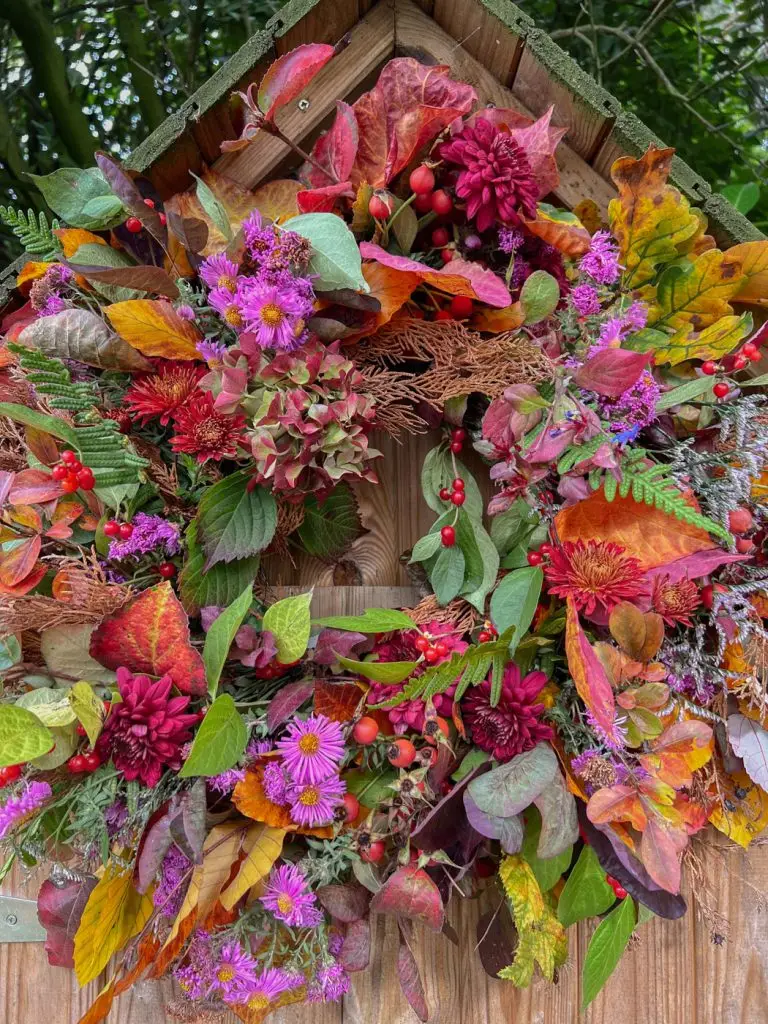 DIY couronne automne natural fall wreath