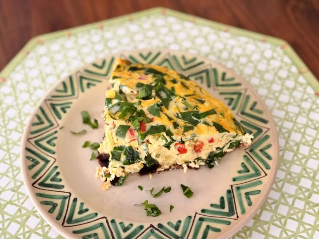 recette frittata ail des ours poivrons-3