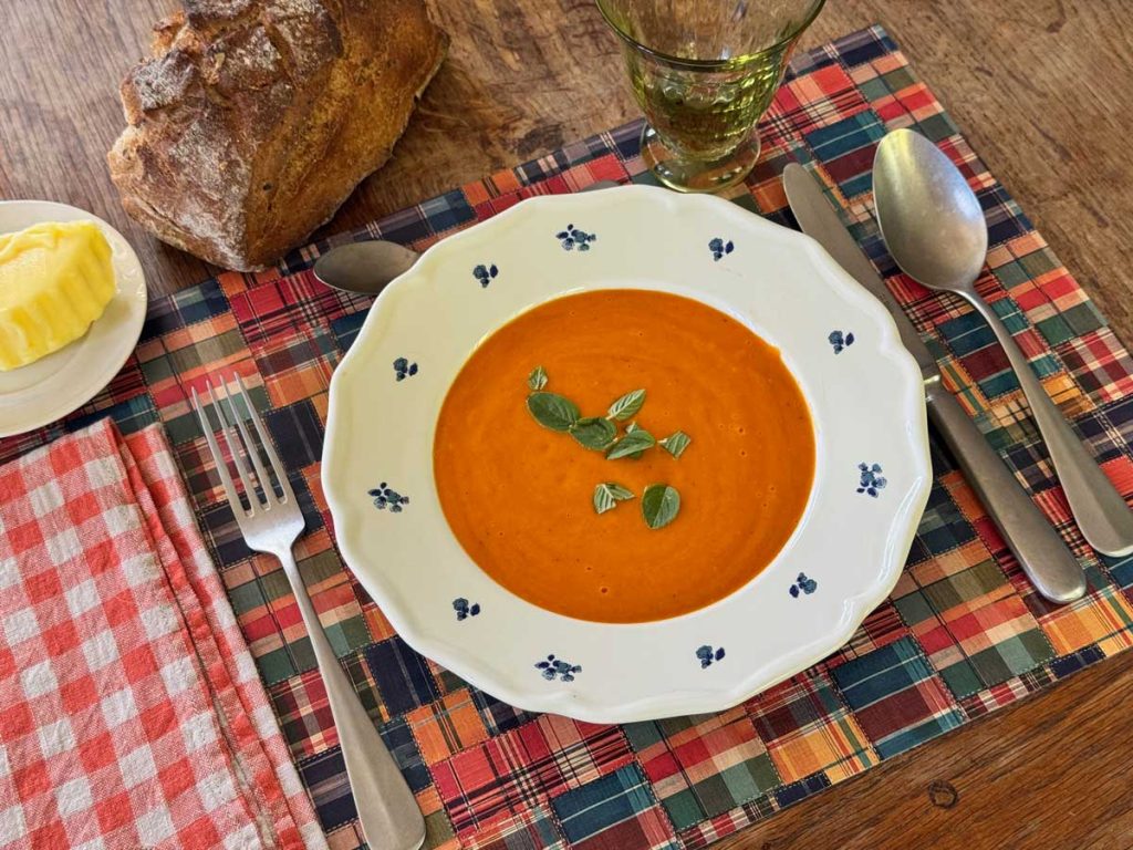 soupe automnale tomates poivrons